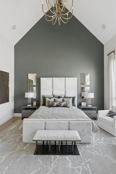 Furnished interior view inside a new home in , Southlake (Image 34).