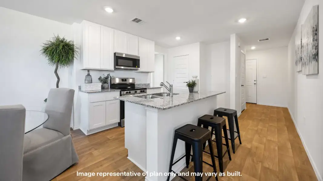 Representative furnished interior of a home built from the The Axis by D.R. Horton in Pari Estates, Lubbock (Image 6).