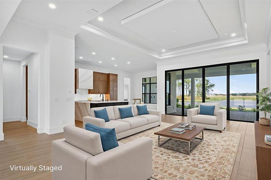 Furnished interior view inside a new home in , Sarasota (Image 36).