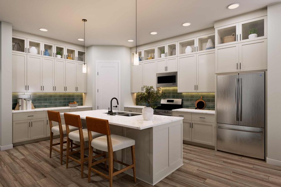 Representative furnished interior of a home built from the The Willow by David Weekley Homes in Beacon Point at Lago Mar 50’ Homesites, Texas City (Image 5).