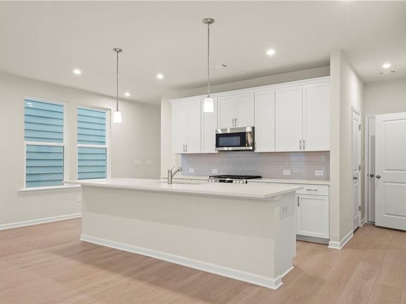 Furnished interior view inside a new home in The Village at Shallowford, Kennesaw (Image 11).