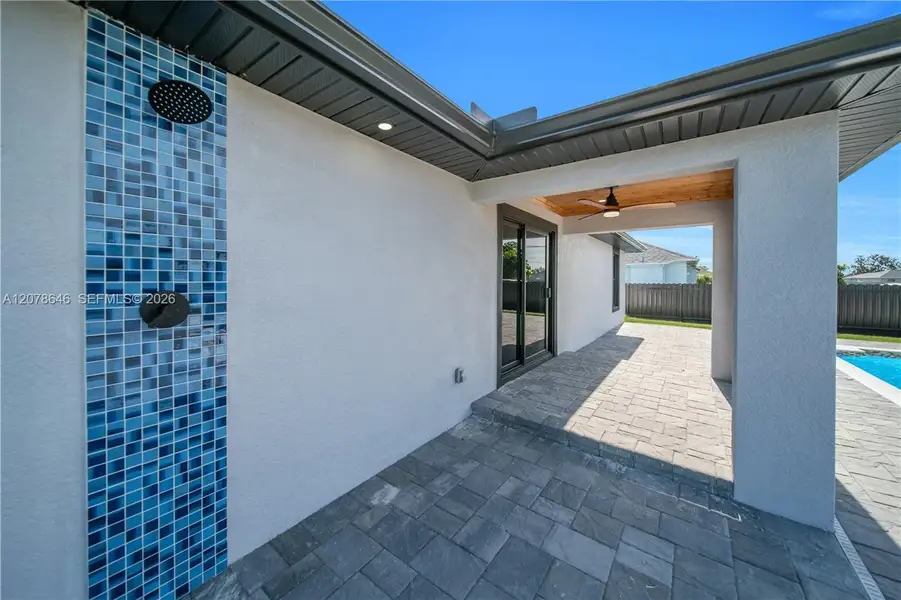 Exterior details and patio area of a home in , Cape Coral (Image 24).