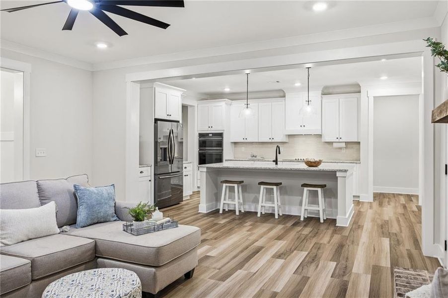 Furnished interior view inside a new home in , Dallas (Image 8).