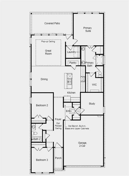 Structural options added include: Raised ceilings and 8' doors.