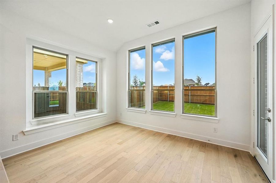 Spacious, unfurnished interior of a new home in Wildflower Ranch: Artisan Series - 60ft. lots, Dish (Image 19).