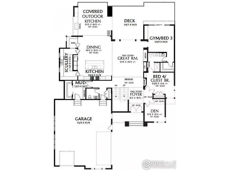 2D floor plan layout of this home in , Windsor, CO (Image 6).