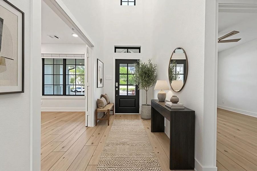 Furnished interior view inside a new home in Sorella, Tomball (Image 7).