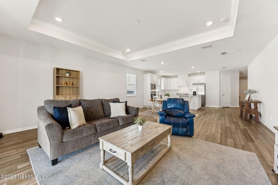 Furnished interior view inside a new home in Forest Park at Wildlight, Yulee (Image 5). Furnished interior view inside a new home in Forest Park at Wildlight, Yulee (Image 5).