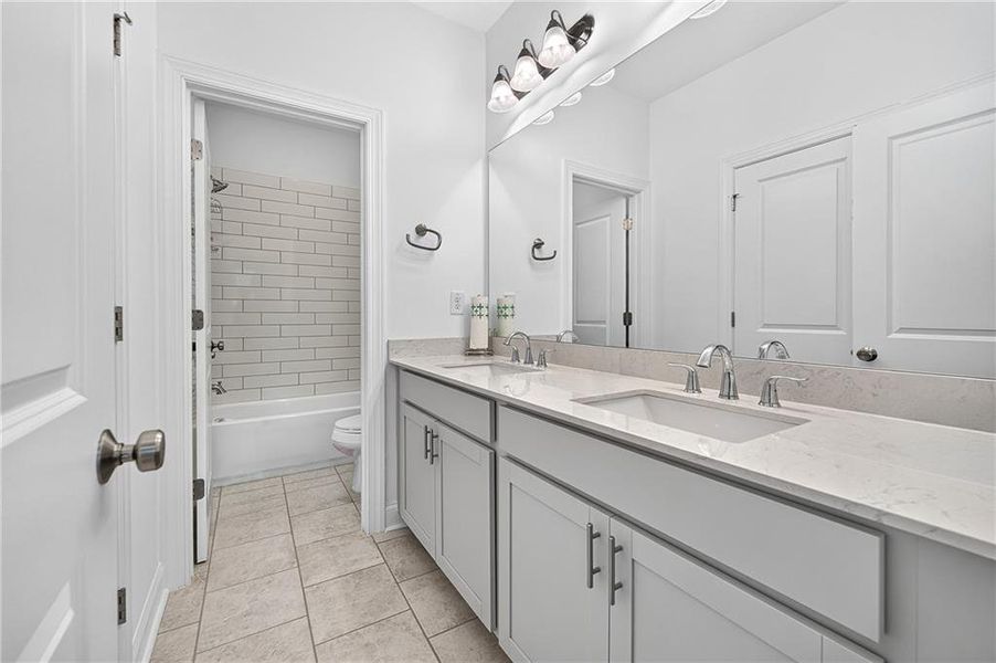 Furnished interior view inside a new home in , Suwanee (Image 34).