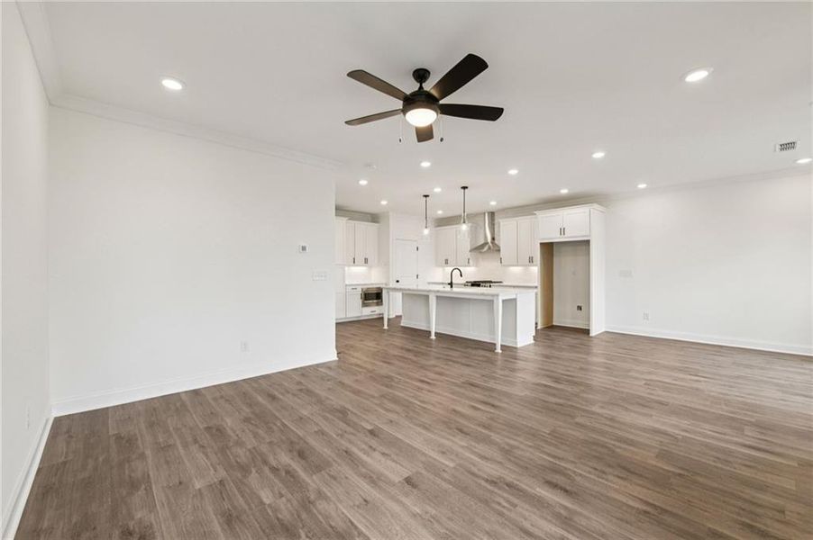 Spacious, unfurnished interior of a new home in Millcroft Townhomes, Buford (Image 19). Spacious, unfurnished interior of a new home in Millcroft Townhomes, Buford (Image 19).