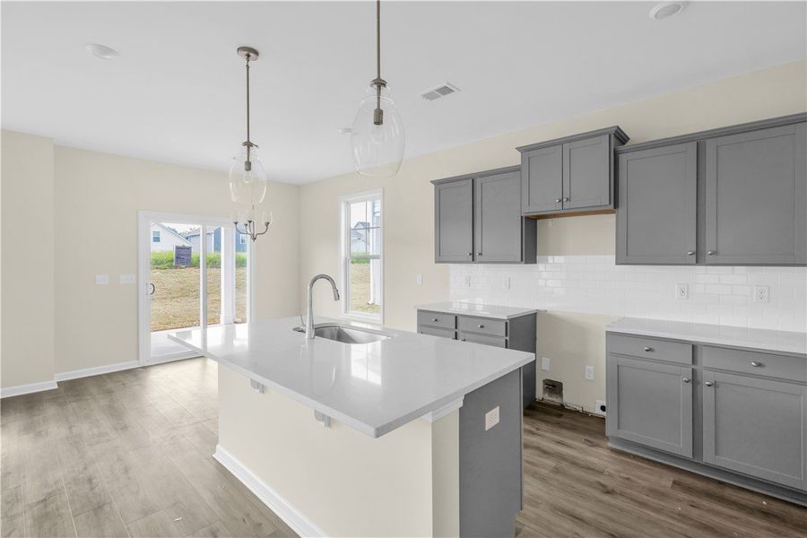 Furnished interior view inside a new home in Brownstone Park, Easley (Image 6).