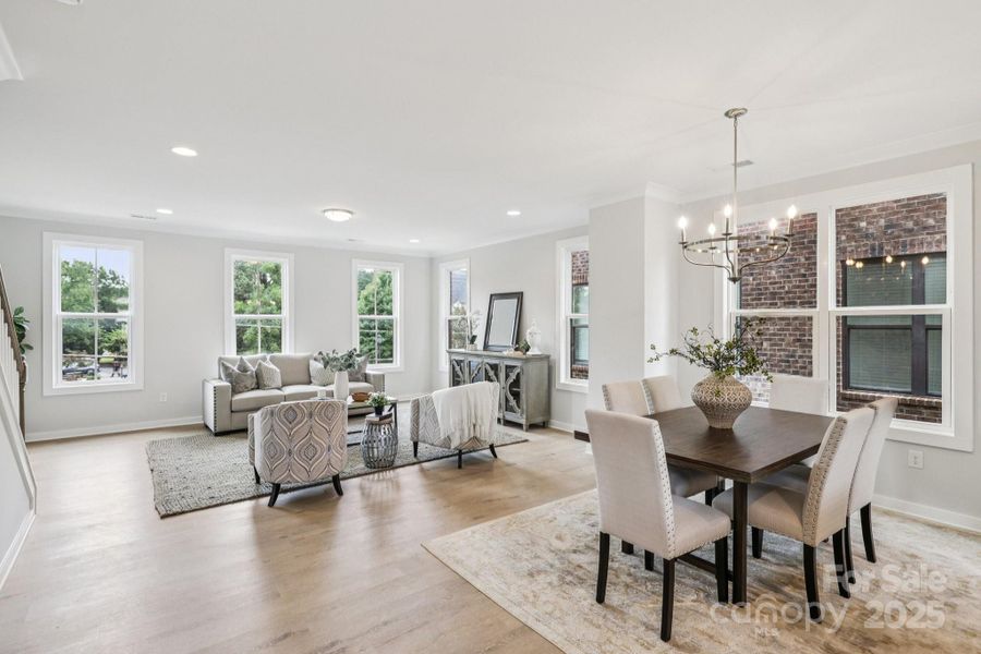 Furnished interior view inside a new home in Walk23, Huntersville (Image 10).