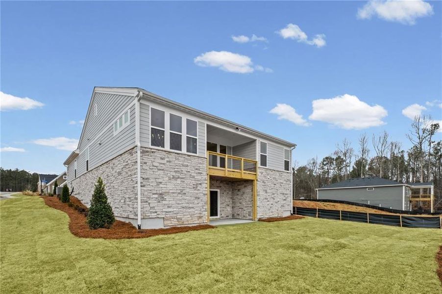 Exterior details and patio area of a home in Easton Park, Dallas (Image 4). Exterior details and patio area of a home in Easton Park, Dallas (Image 4).