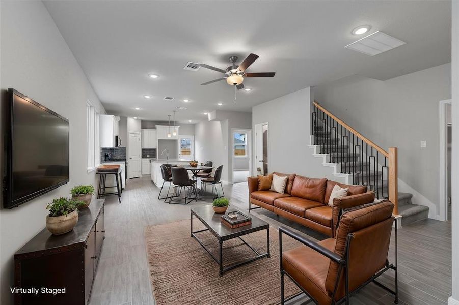 Furnished interior view inside a new home in Morningstar, Andice (Image 3). Furnished interior view inside a new home in Morningstar, Andice (Image 3).