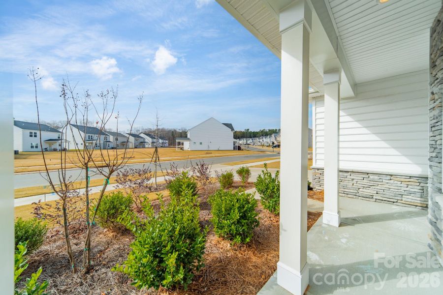 Exterior details and patio area of a home in Stewarts Landing, Charlotte (Image 25).