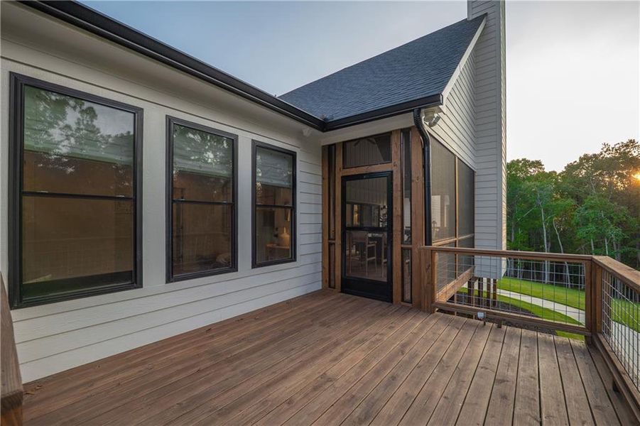 Exterior details and patio area of a home in , Canton (Image 19).