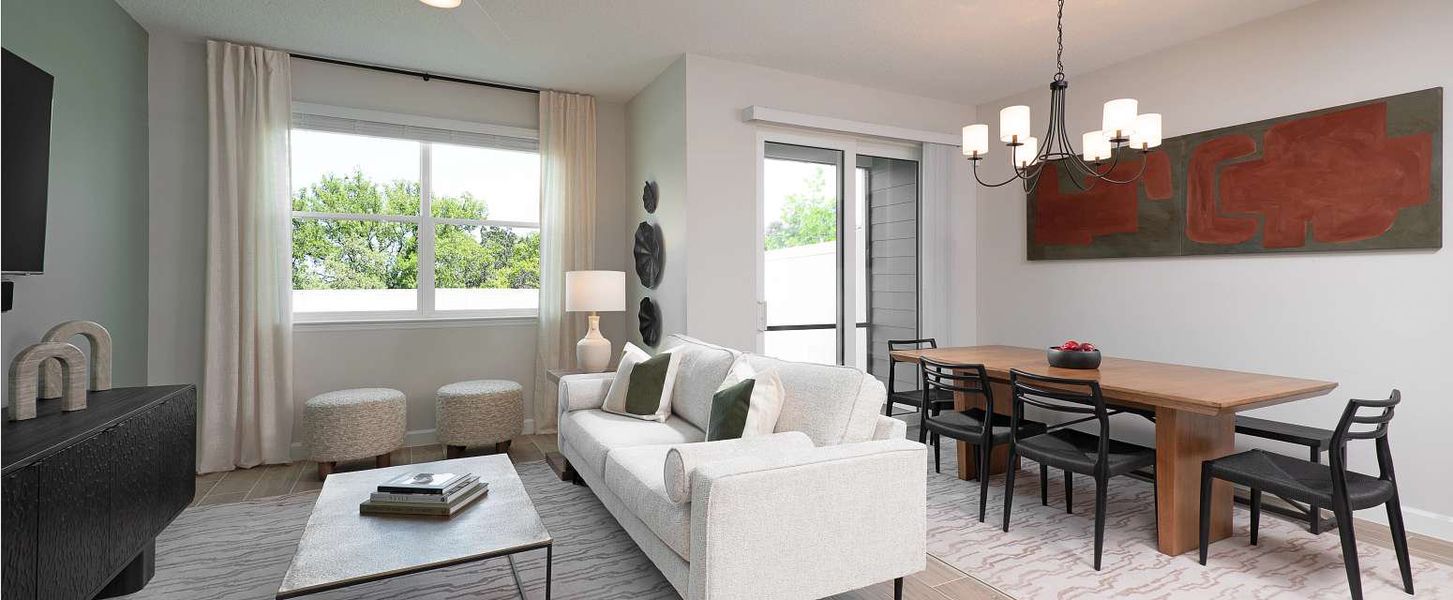 Representative furnished interior of a home built from the Palm by Ashton Woods in Montague Chase, Tampa (Image 9).