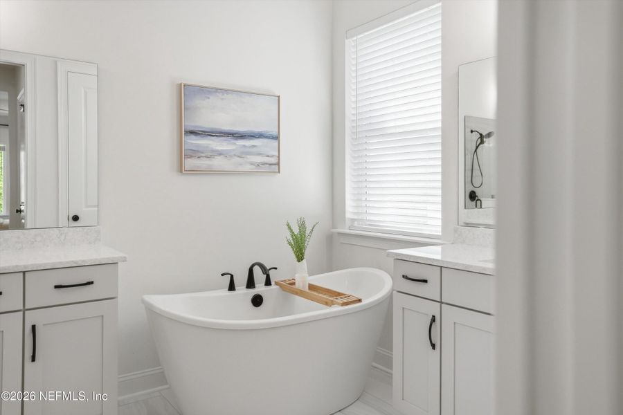 Furnished interior view inside a new home in Palm Crest at Seabrook, Ponte Vedra (Image 32).