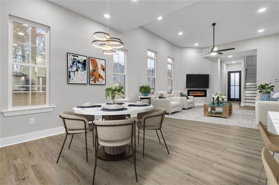 Furnished interior view inside a new home in , Fairburn (Image 14).