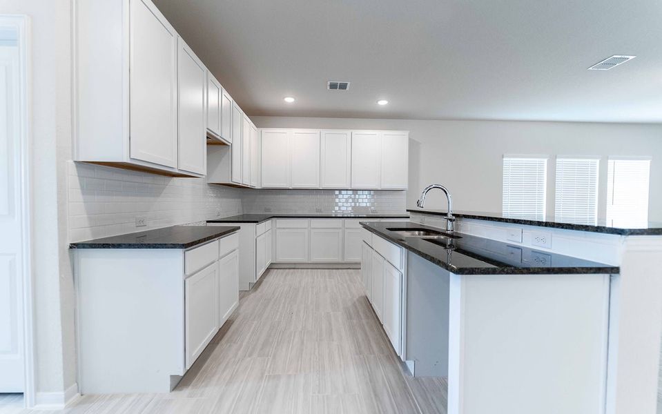Furnished interior view inside a new home in Hunter's Ranch, San Antonio (Image 4).