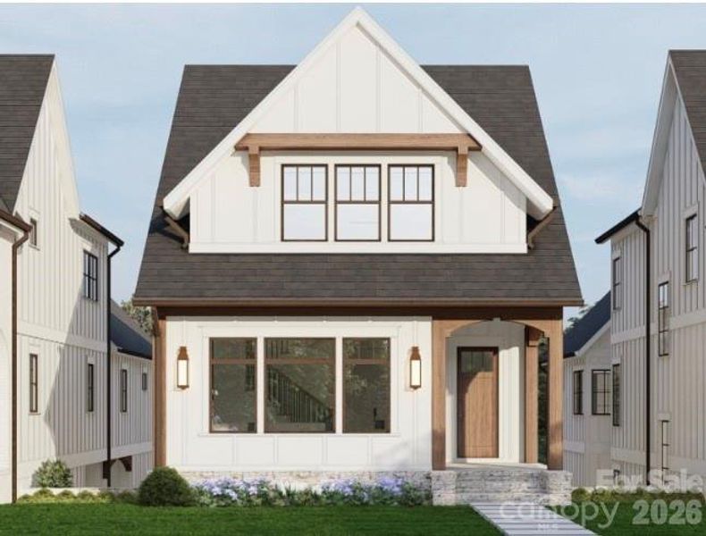 Front exterior of a new home in , Davidson, NC, highlighting curb appeal (Image 3).