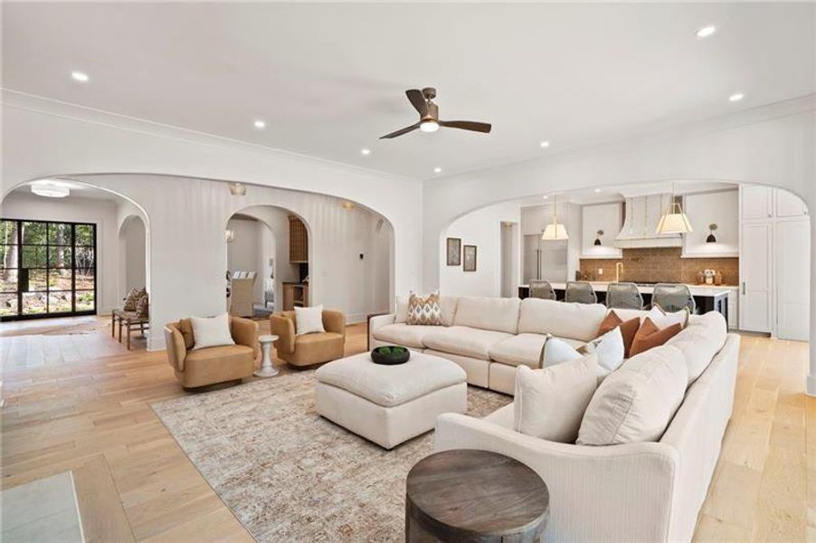 Furnished interior view inside a new home in , Atlanta (Image 15). Furnished interior view inside a new home in , Atlanta (Image 15).