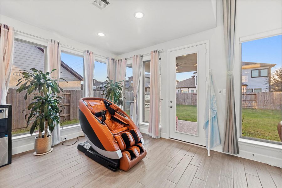 Furnished interior view inside a new home in Fulbrook On Fulshear Creek 60', Fulshear (Image 5). Furnished interior view inside a new home in Fulbrook On Fulshear Creek 60', Fulshear (Image 5).