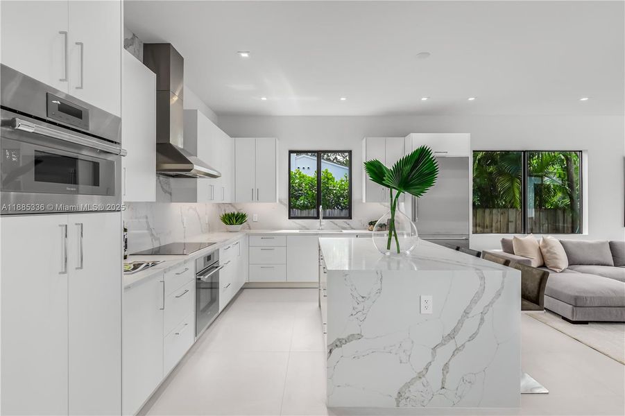 Furnished interior view inside a new home in , Miami Shores (Image 10).