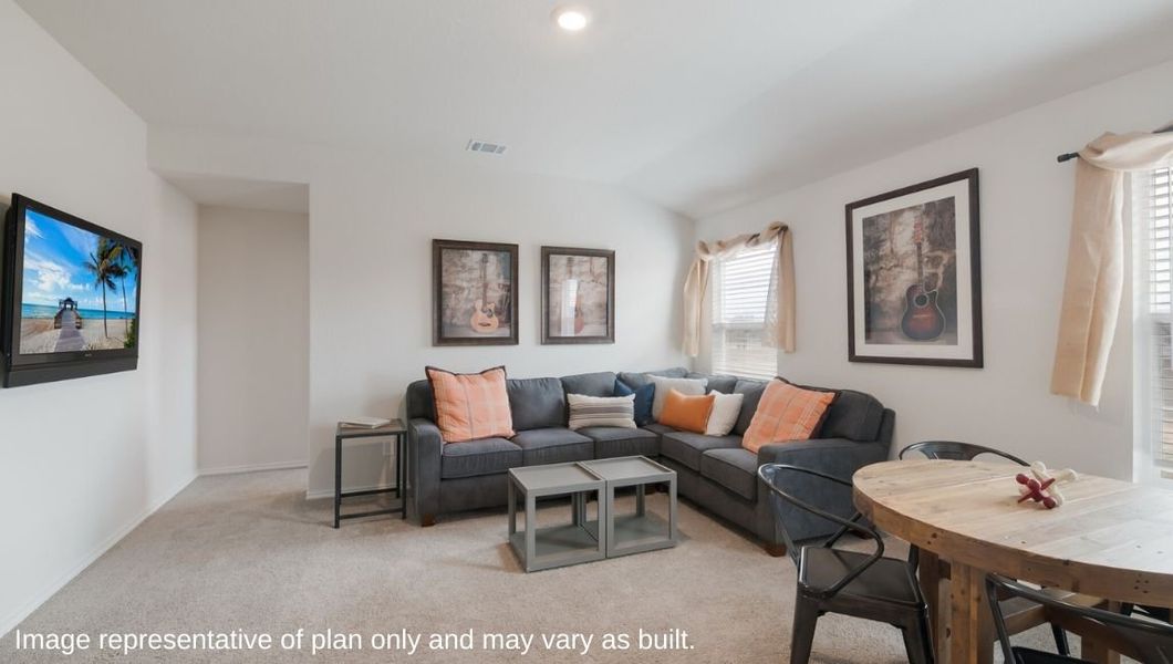 Furnished interior view inside a new home in Blue Ridge Ranch, San Antonio (Image 17).