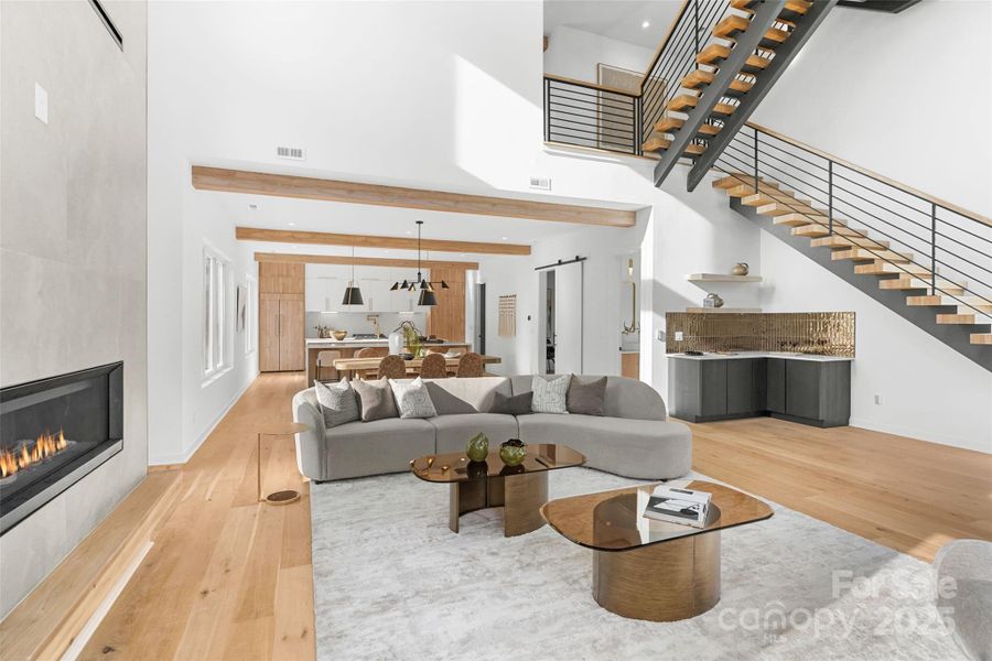 Furnished interior view inside a new home in , Charlotte (Image 12). Furnished interior view inside a new home in , Charlotte (Image 12).