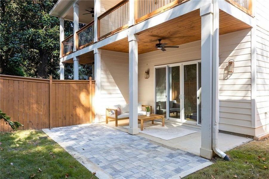Exterior details and patio area of a home in , Atlanta (Image 27).