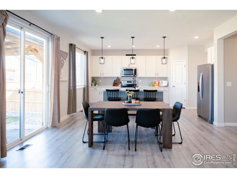 View of Eating Space and Kitchen View of Eating Space and Kitchen