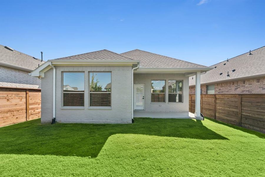Exterior details and patio area of a home in Solterra - Garden Series, Mesquite (Image 2).