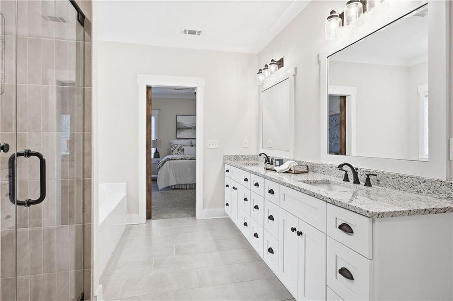 Furnished interior view inside a new home in , Dallas (Image 13).