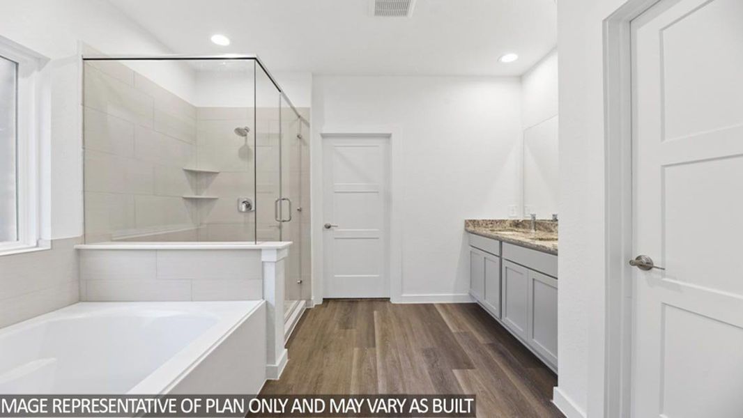 Furnished interior view inside a new home in Hills of Westlake, Conroe (Image 7).