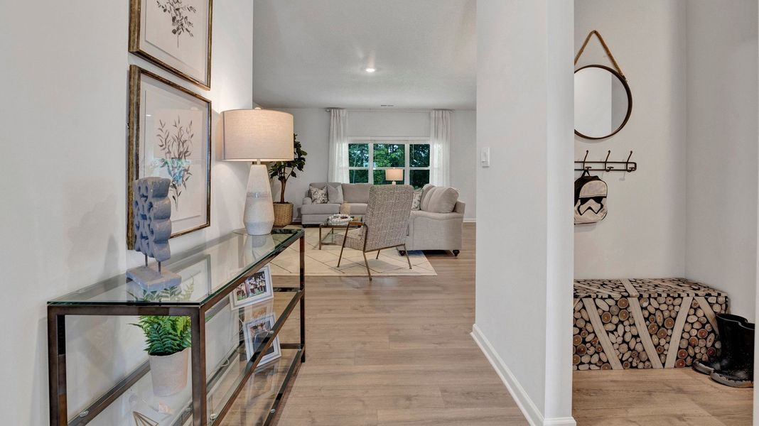 Representative furnished interior of a home built from the Cairn by D.R. Horton in Shiloh Springs, Jackson (Image 17).