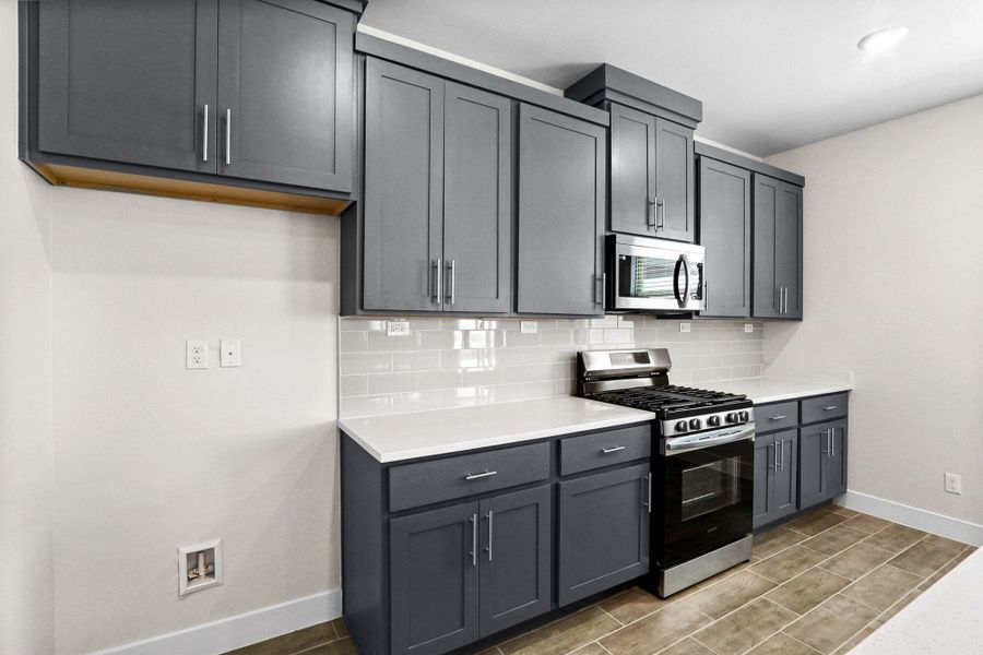 Furnished interior view inside a new home in The View at Desert Springs | Thoughtful Collection, El Paso (Image 4). Furnished interior view inside a new home in The View at Desert Springs | Thoughtful Collection, El Paso (Image 4).