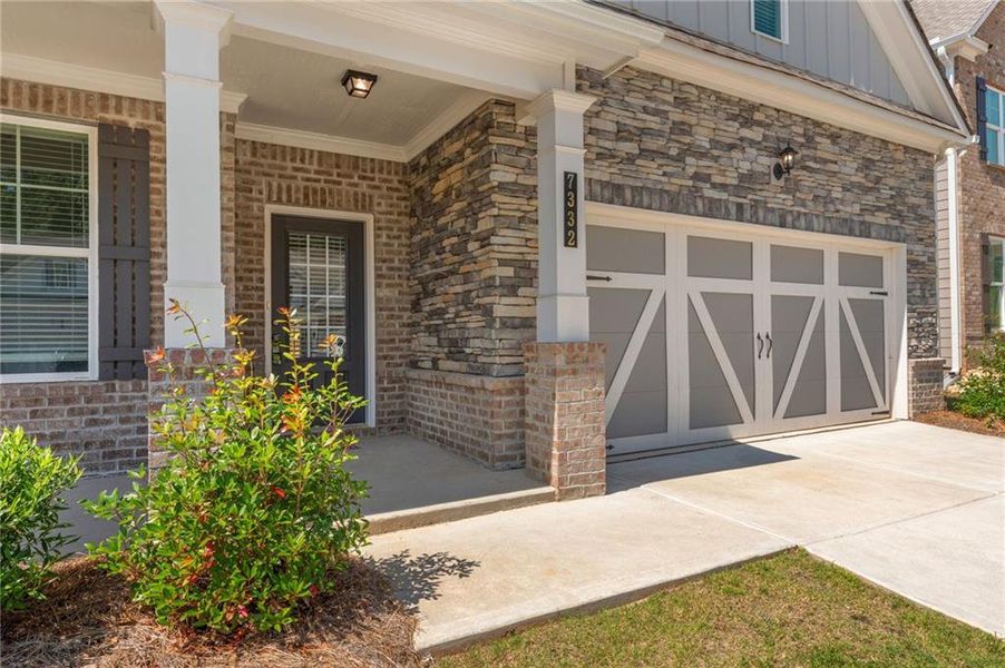 Exterior details and patio area of a home in Clark Farms, Flowery Branch (Image 4).