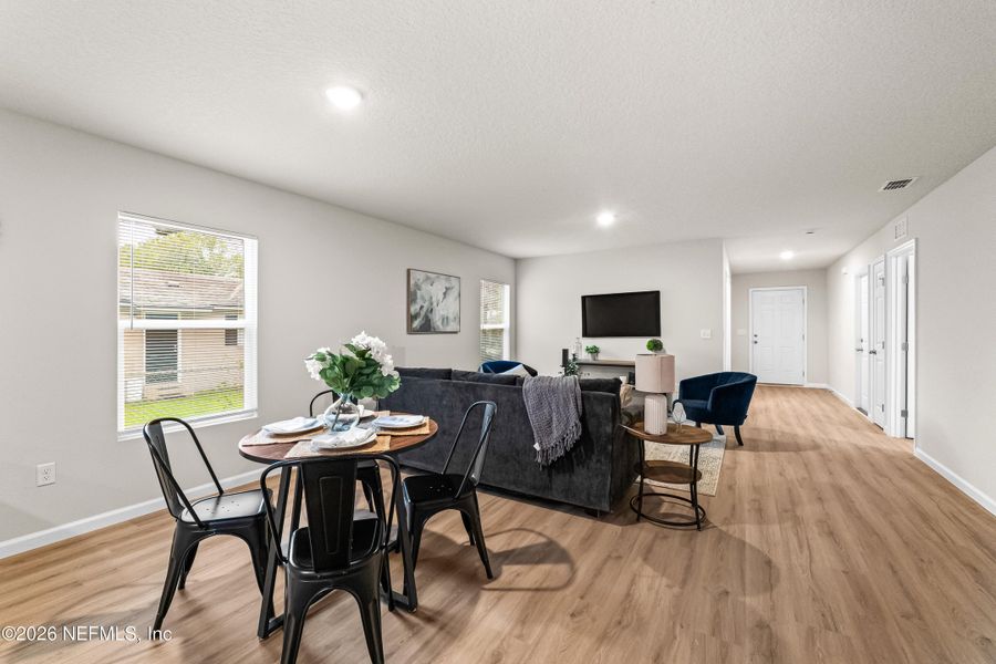Furnished interior view inside a new home in , Jacksonville (Image 18). Furnished interior view inside a new home in , Jacksonville (Image 18).