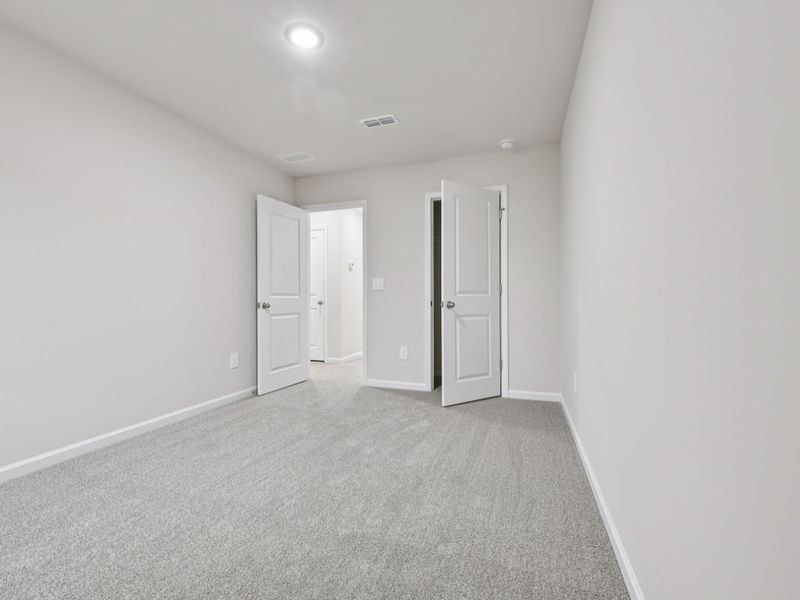 Spacious, unfurnished interior of a new home in The Rows at Buffaloe Reserve, Raleigh (Image 18). Spacious, unfurnished interior of a new home in The Rows at Buffaloe Reserve, Raleigh (Image 18).