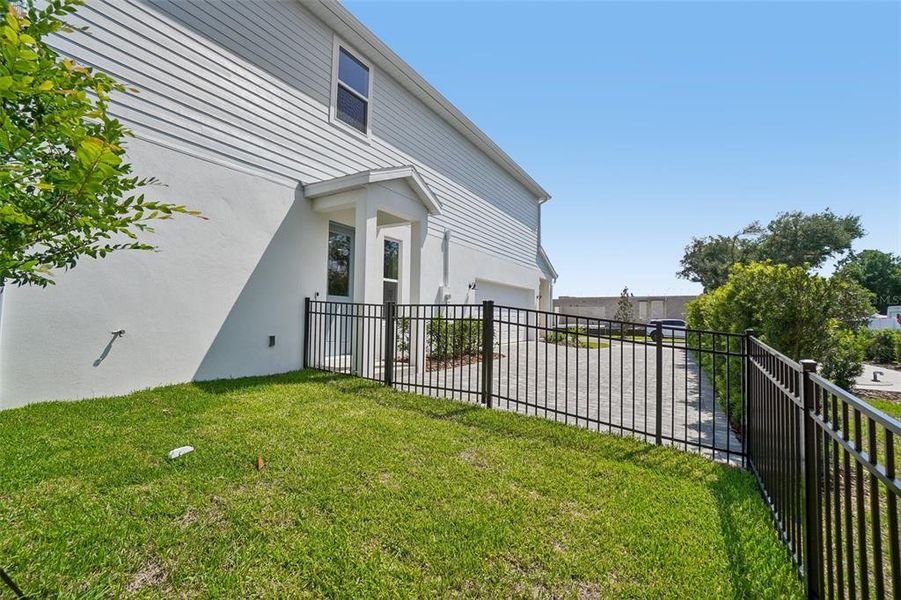Exterior details and patio area of a home in , Brandon (Image 22).