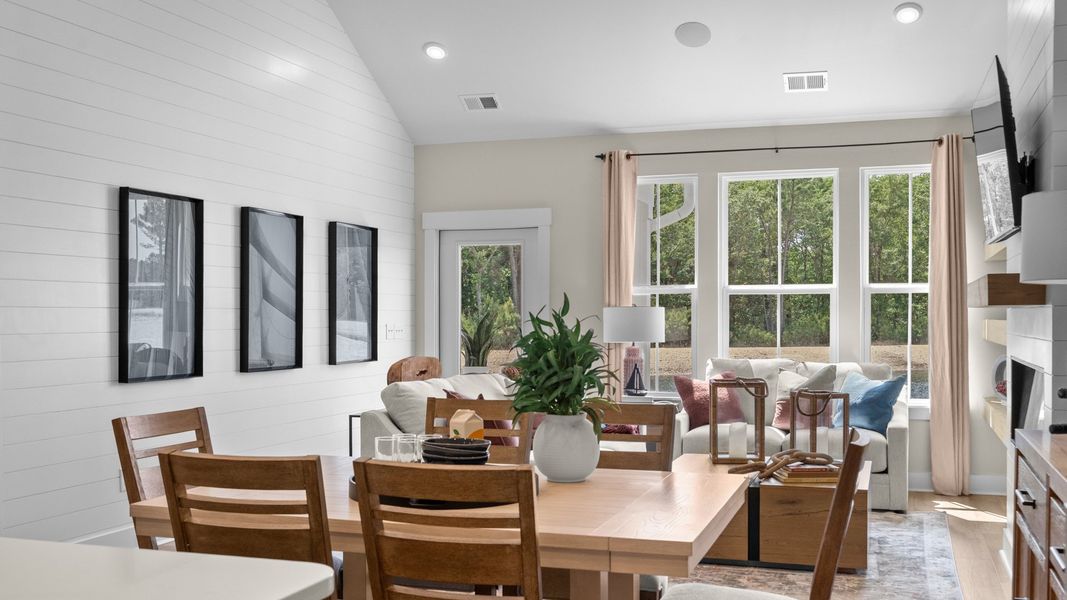 Bright dining area in the Summit home plan with open flow and everyday comfort.