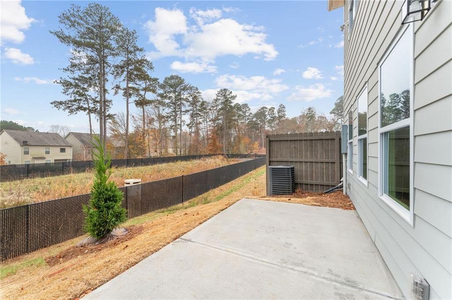 Exterior details and patio area of a home in Cherokee Township, Acworth (Image 3).