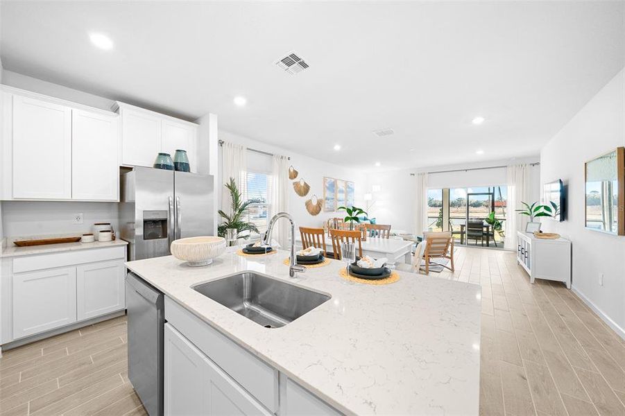 Furnished interior view inside a new home in Pioneer Ranch: Pioneer Ranch 50's, Ocala (Image 24).
