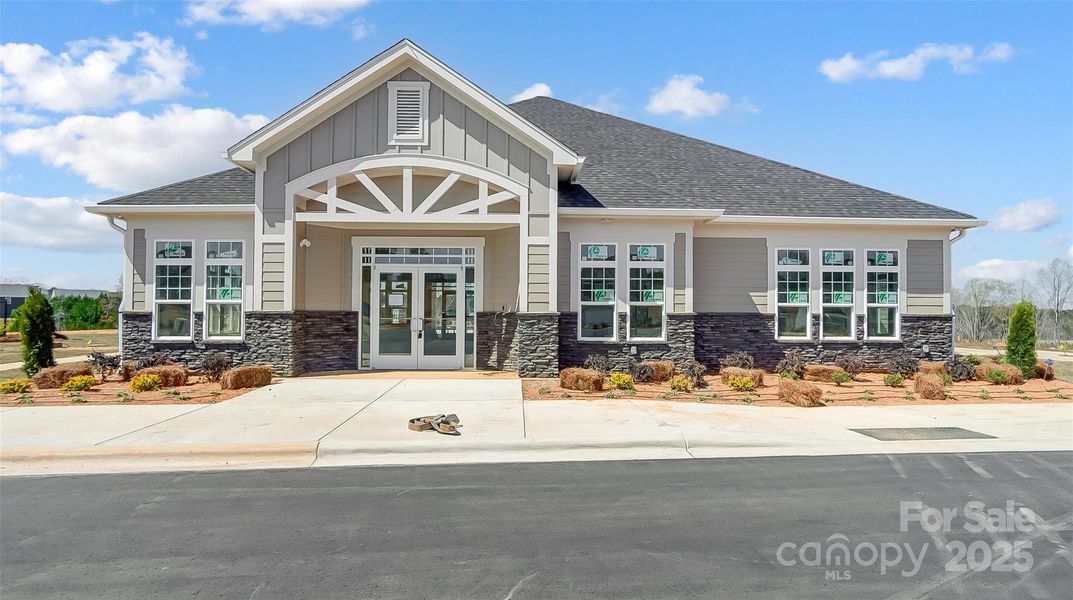 Front exterior of a new home in The Meadows at Laurelbrook, Catawba, NC, highlighting curb appeal (Image 23). Front exterior of a new home in The Meadows at Laurelbrook, Catawba, NC, highlighting curb appeal (Image 23).