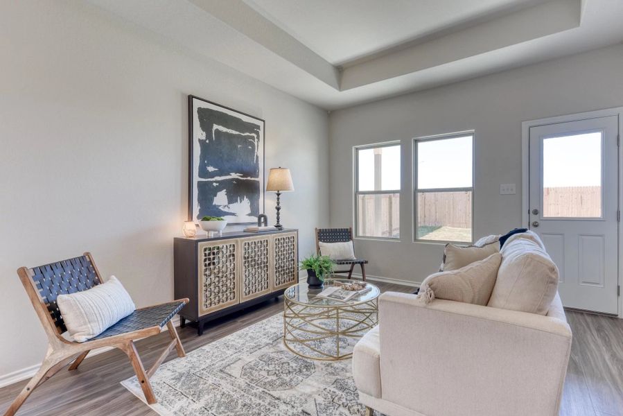 Representative furnished interior of a home built from the Buchanan by Ashton Woods in Meadows at Hennersby Hollow 40's, San Antonio (Image 32). Representative furnished interior of a home built from the Buchanan by Ashton Woods in Meadows at Hennersby Hollow 40's, San Antonio (Image 32).