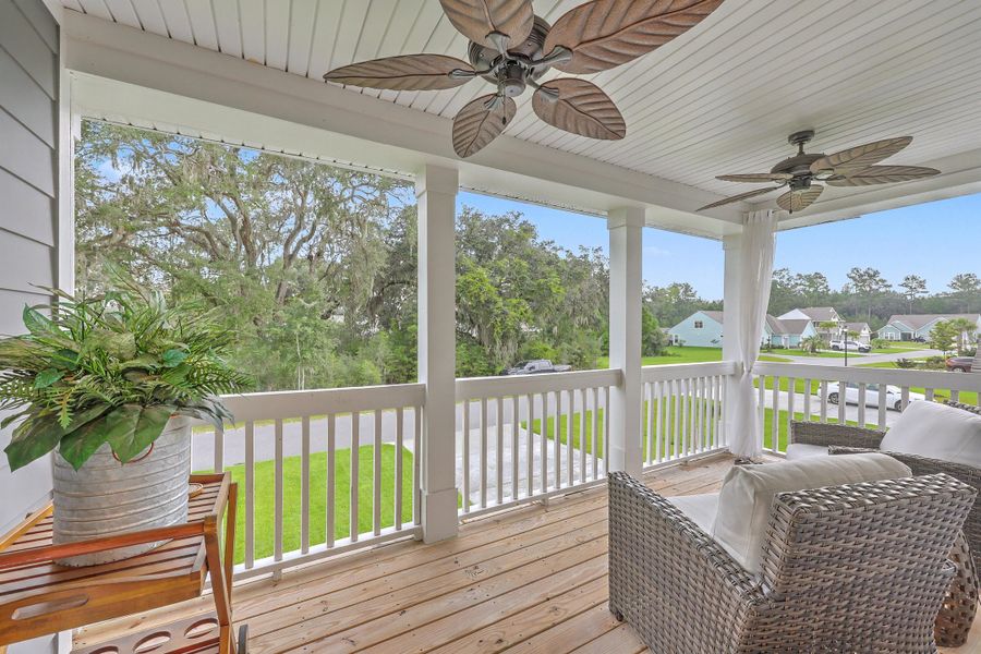 Exterior details and patio area of a home in Sea Island Preserve, Johns Island (Image 31).