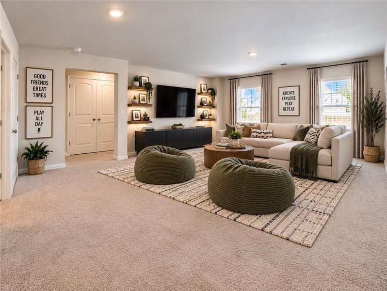 Furnished interior view inside a new home in , Braselton (Image 42). Furnished interior view inside a new home in , Braselton (Image 42).