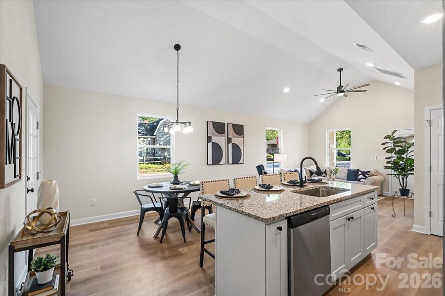 Furnished interior view inside a new home in , Spencer (Image 9).