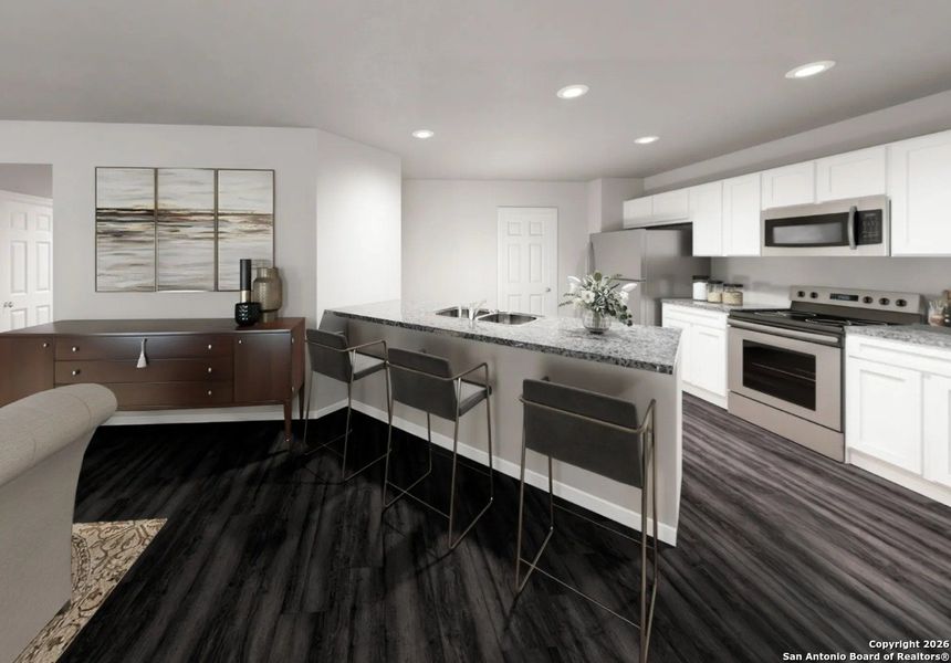 Furnished interior view inside a new home in The Park, Uvalde (Image 3). Furnished interior view inside a new home in The Park, Uvalde (Image 3).